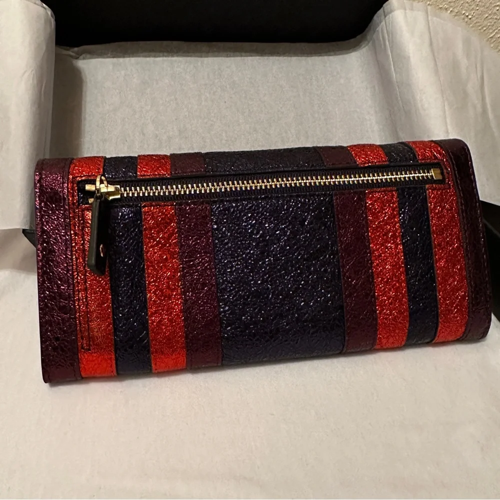 Anya Hindmarch Metallic Multicolor Ceramic Effect Leather Continental Wallet - Picture 14 of 14